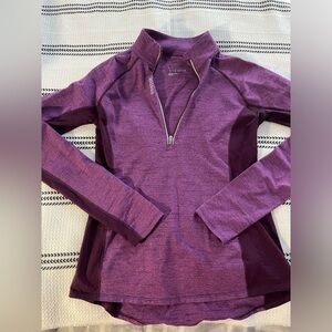 Reebok | Purple 3/4 zip pullover athletic long sleeve size women’s medium # 2160